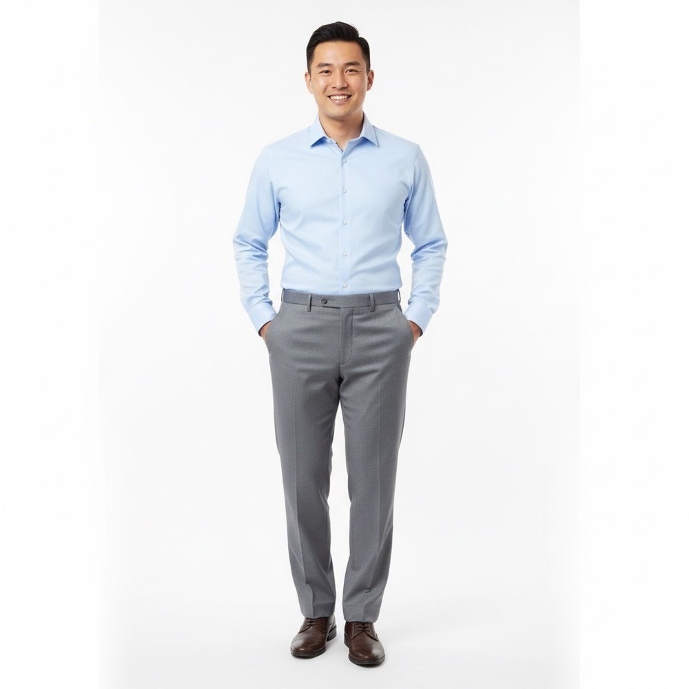 Calvin Klein Mens Size 40x30 Gray Dress Pants Business Casual Career Formal